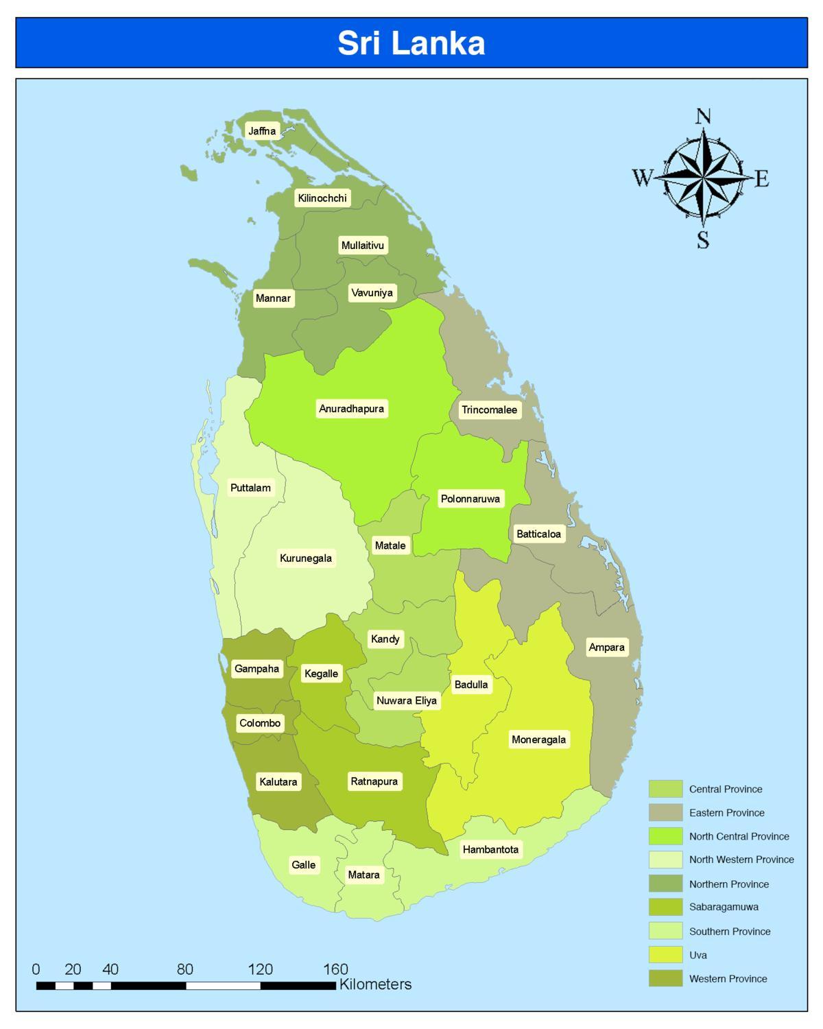 διαμέρισμα στη Σρι Λάνκα εμφάνιση χάρτη