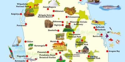 Χάρτης πόλη: unawatuna Σρι Λάνκα