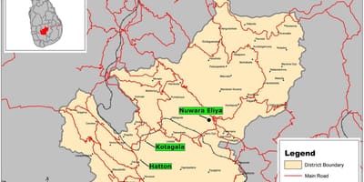 Χάρτης της riverston Σρι Λάνκα